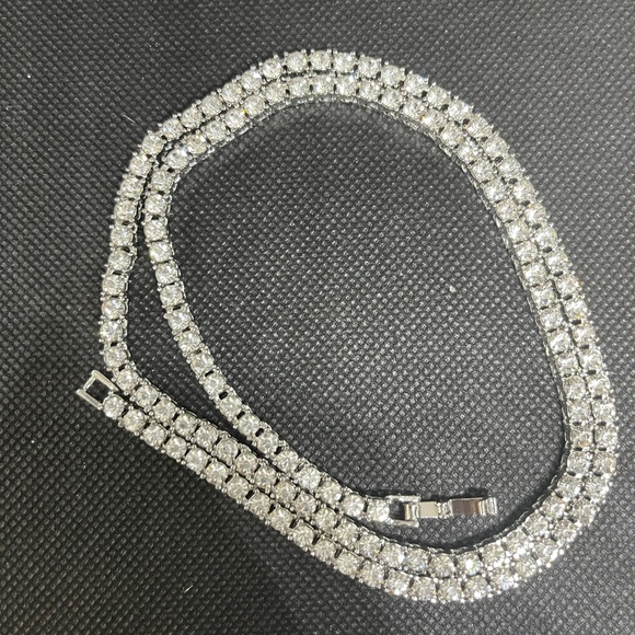 Tennis Necklace Iced-Out CZ’s - Picture 3 of 4